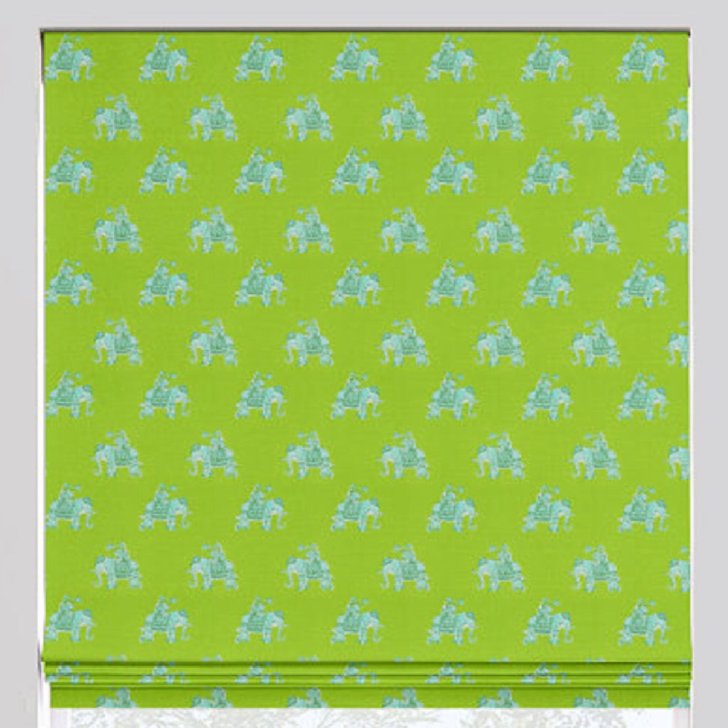 Elephants on Parade Roman Shade - Revibe Designs