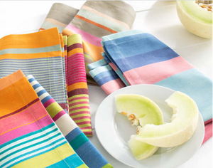 Stone Soup Stripe Napkins Set/4