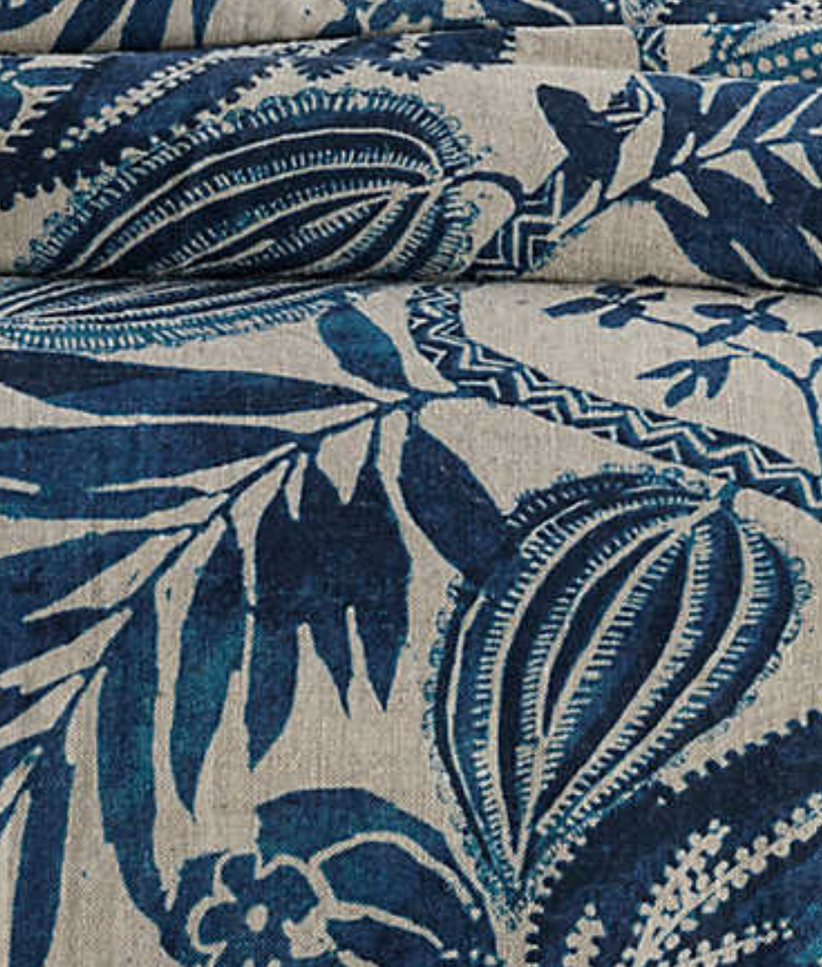 Blue and white shams sale