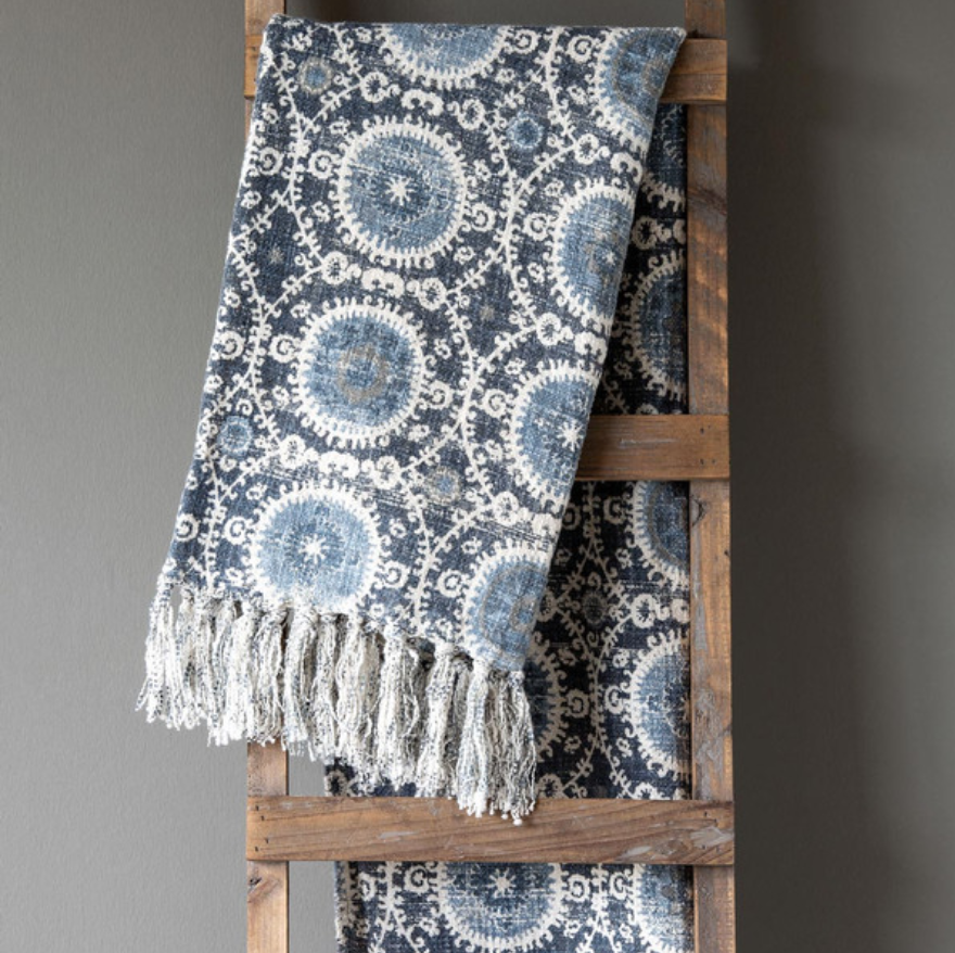 Suzani Printed Throw - Revibe Designs