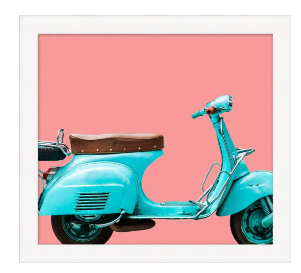 Green Scooter Art